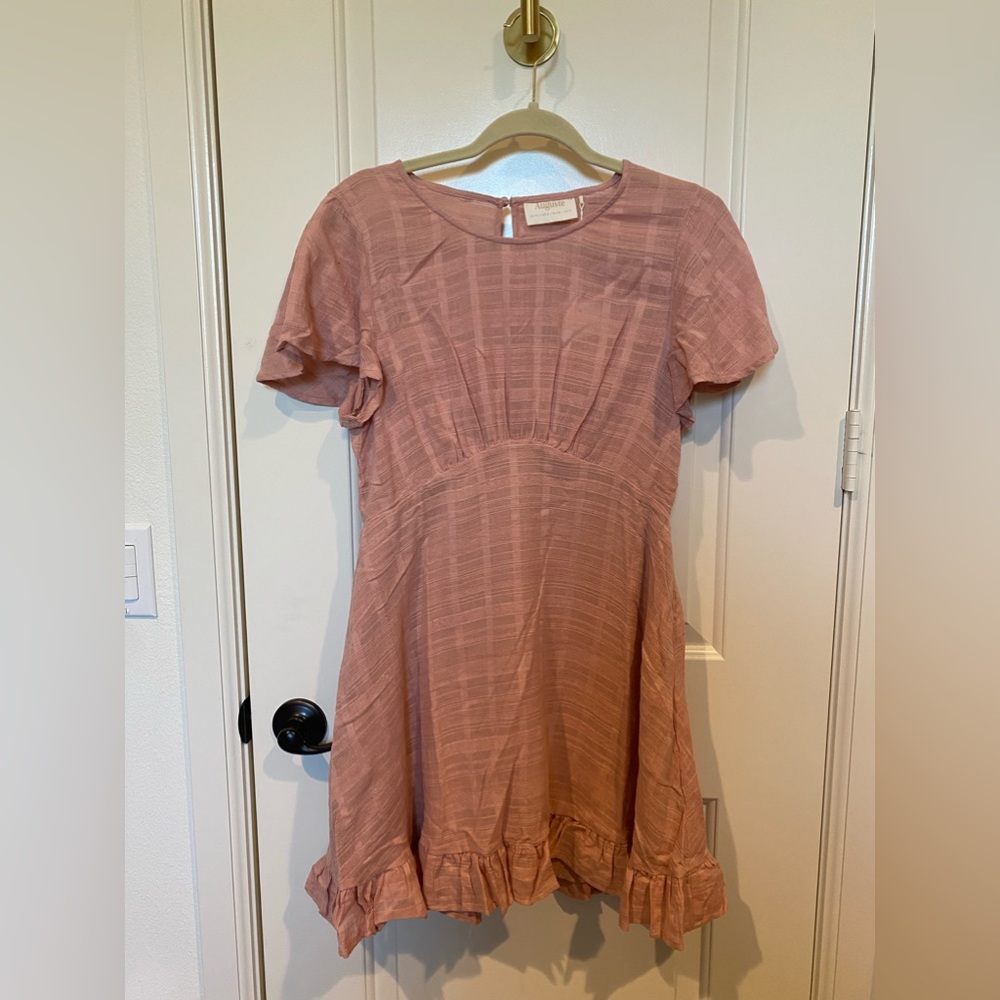 Auguste The Label Pia Mini Dress Dusty Pink NWT US10